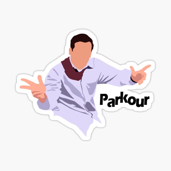 The Office Logo Parkour Vinyl Sticker - Official The Office Merchandis –  Papersalt