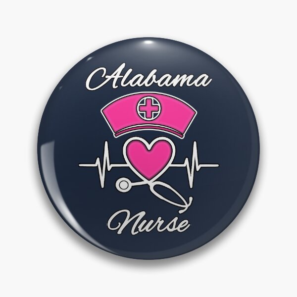 Item preview, Alabama Nurse - Nurse Hat, Heart, and Stethoscope Design designed and sold by Drucifer76.