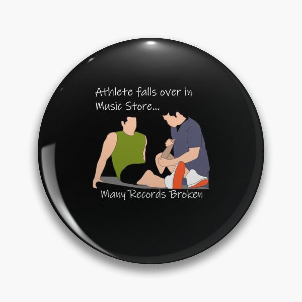 Item preview, Athlete falls over in music shop designed and sold by PillowPuns.