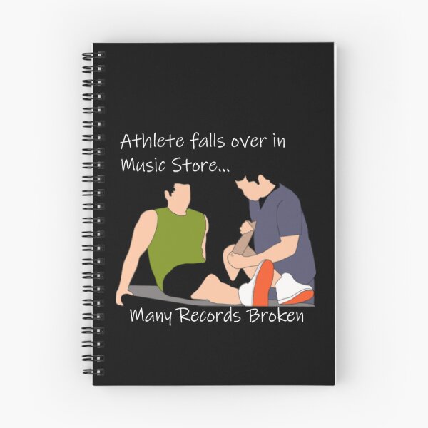 Item preview, Athlete falls over in music shop designed and sold by PillowPuns.
