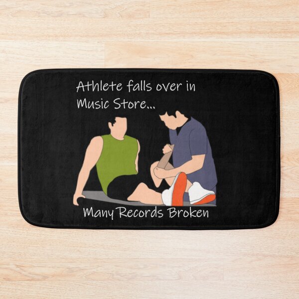 Item preview, Athlete falls over in music shop designed and sold by PillowPuns.