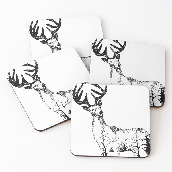 Item preview, stag sketch designed and sold by artjojo.