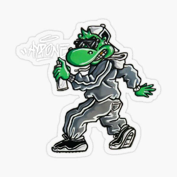 Puppet graffiti Hipo Transparent Sticker