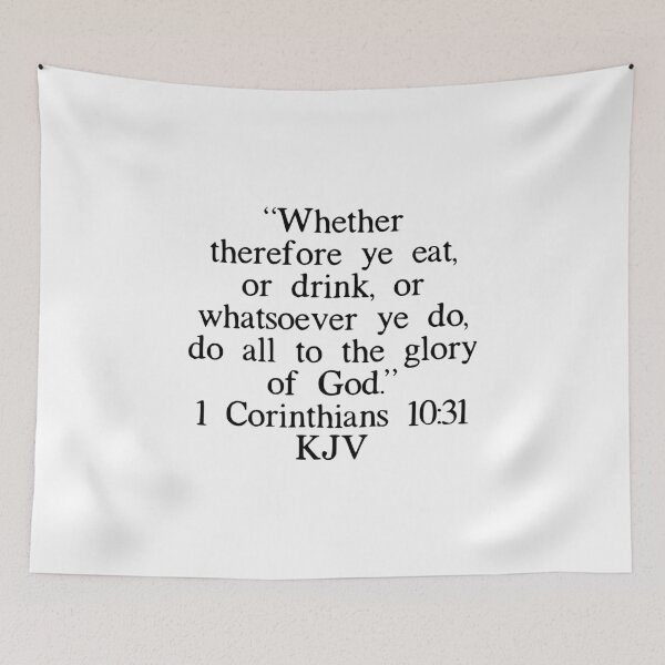 Item preview, 1 Corinthians 10:31 KJV designed and sold by IBMClothing.