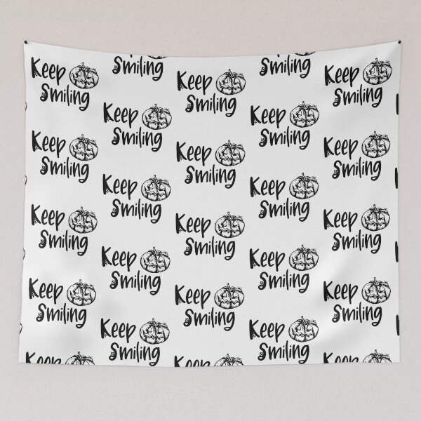 Item preview, Keep smiling pumpkin with white background designed and sold by Crystal Raymond.