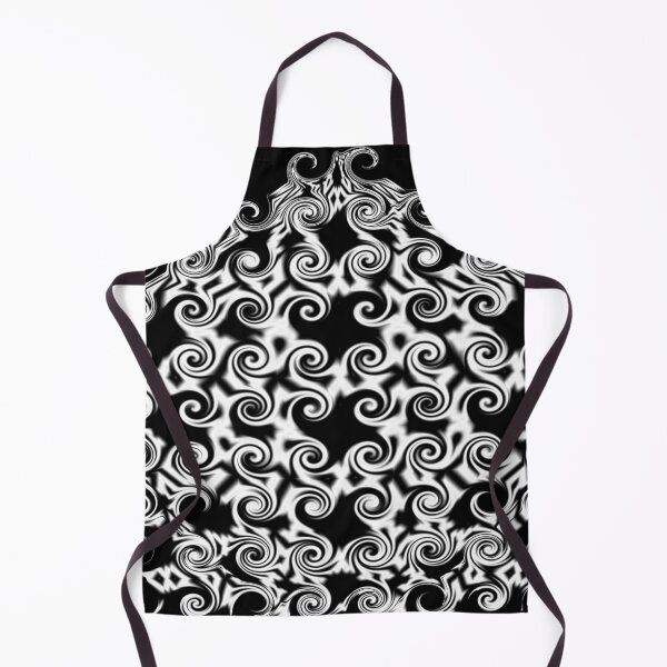 Item preview, Curlicue Pentagon Shape White On Black designed and sold by taiche.