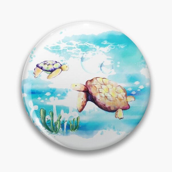 Item preview, turtles in the sea designed and sold by SherriMans.