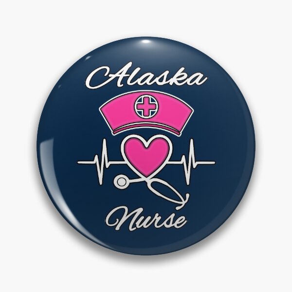 Item preview, Alaska Nurse - Nurse Hat, Heart, and Stethoscope designed and sold by Drucifer76.