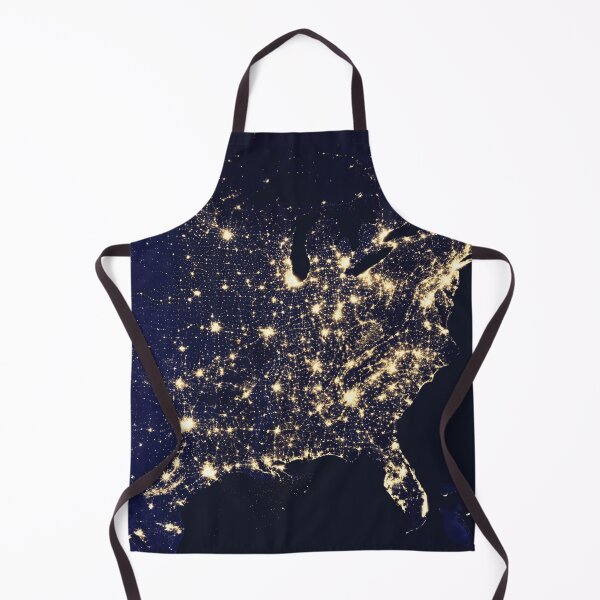 Item preview, Aerial Satellite View of America and Canada at Night designed and sold by CrystalCrush.