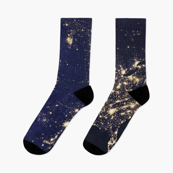 Item preview, Aerial Satellite View of America and Canada at Night designed and sold by CrystalCrush.