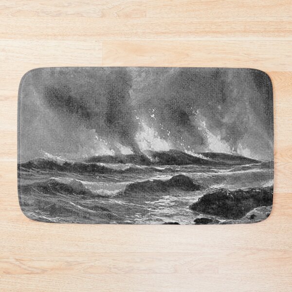 Item preview,  Early planet Earth Volcanoes by Heinrich Harder art vintage illustration designed and sold by Vintage Designs +.