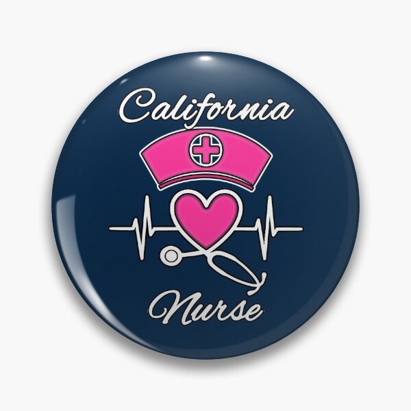 Item preview, California Nurse - Nurse Hat, Heart, and Stethoscope designed and sold by Drucifer76.