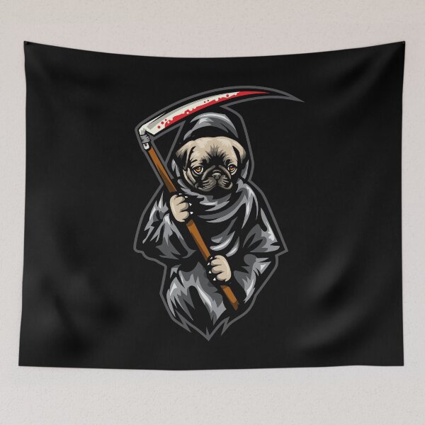 Item preview, Grim Reaper Cute Pug designed and sold by IPRINT Clothing.