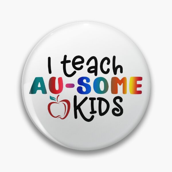 Item preview, I Teach Au-some Kids Awesome - Autism Awarness Apple Funny Pictures designed and sold by Dolphin Graphic.