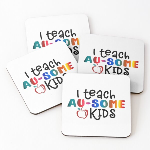 Item preview, I Teach Au-some Kids Awesome - Autism Awarness Apple Funny Pictures designed and sold by Dolphin Graphic.