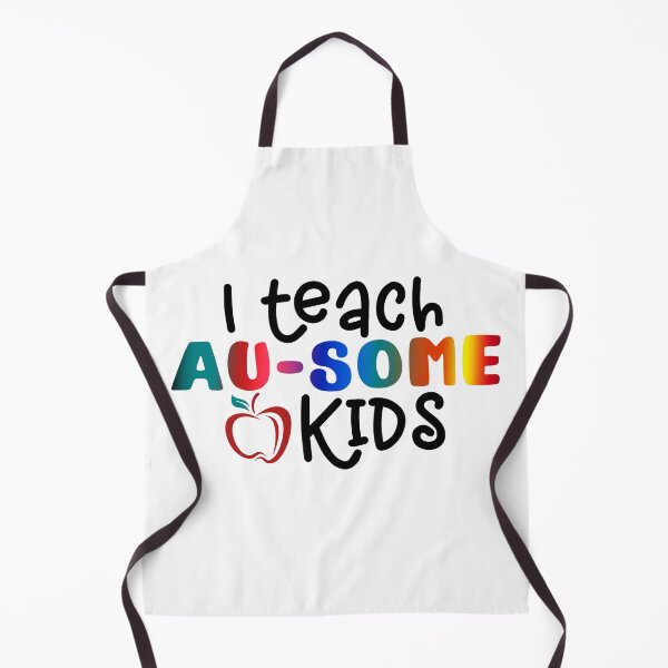 Item preview, I Teach Au-some Kids Awesome - Autism Awarness Apple Funny Pictures designed and sold by Dolphin Graphic.