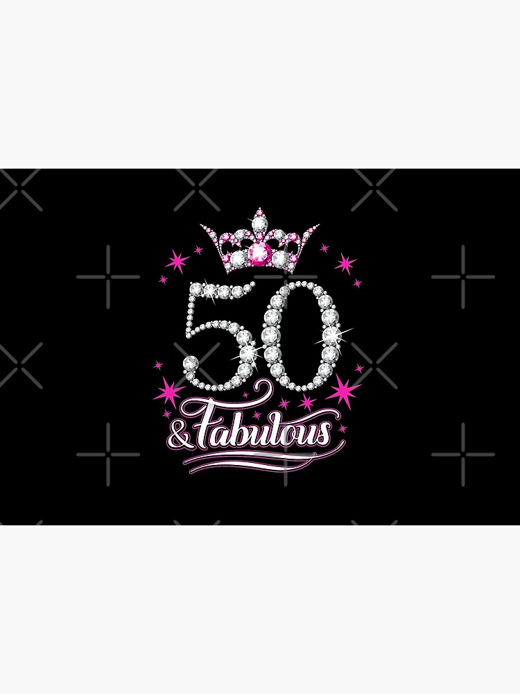 50th Birthday design. 50 & Fabulous lady’s design | Poster