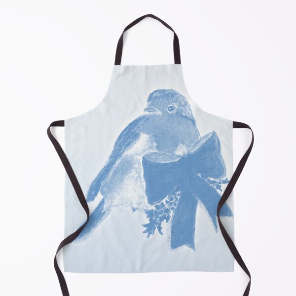 Item preview, Christmas Robin design in blue designed and sold by Jennifer Morcom.