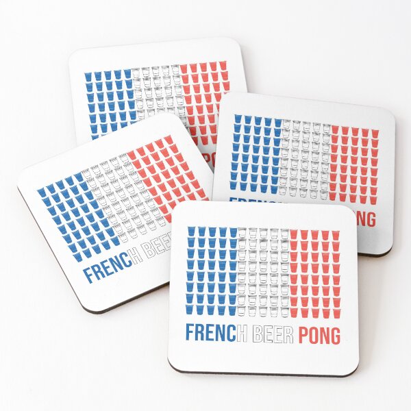 Artikelvorschau, Französische Bier Pong Flagge entworfen und verkauft von Dekss-Shop.