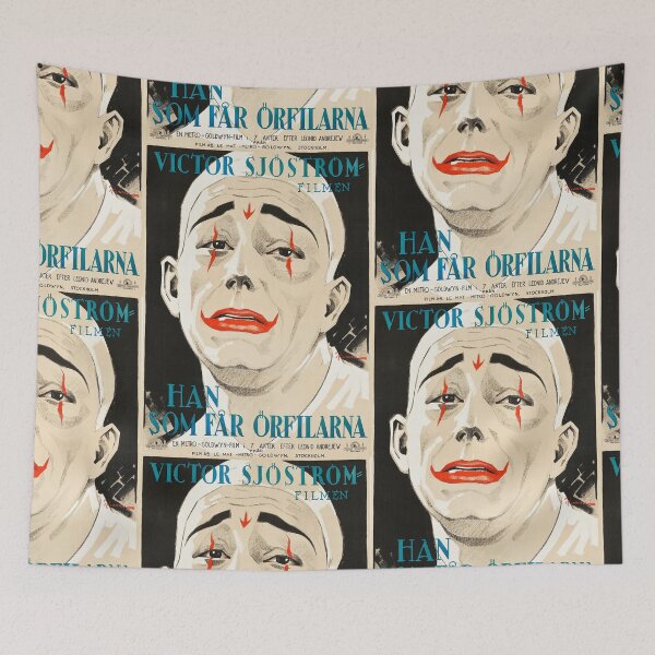Item preview, German Clown Lon Chaney vintage poster designed and sold by Vintage Designs +.