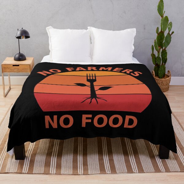Item preview, No Farmers No Food. Vintage sunset style. designed and sold by TashaVector.