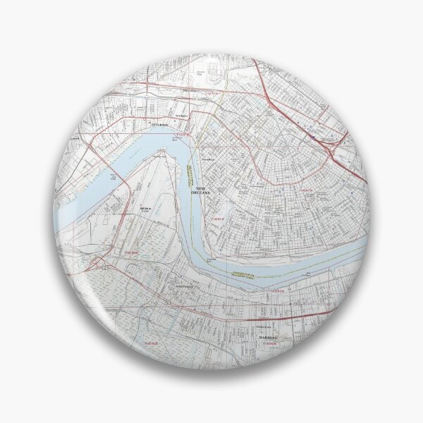 Item preview, New Orleans, LA Topographical Map Clean designed and sold by PGHPhotoCo.
