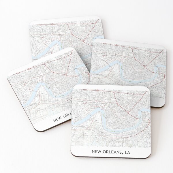 Item preview, New Orleans, LA Topographical Map Clean designed and sold by PGHPhotoCo.
