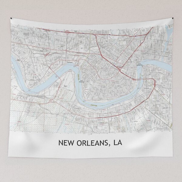 Item preview, New Orleans, LA Topographical Map Clean designed and sold by PGHPhotoCo.