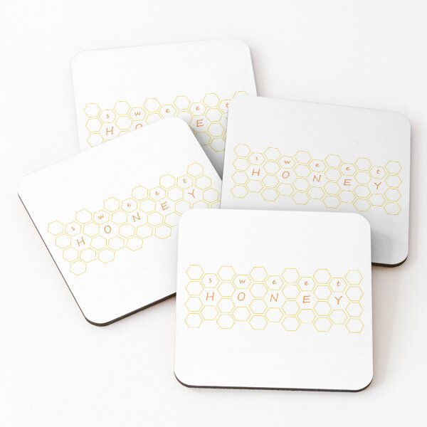 Item preview, sweet honey hexagon yellow designed and sold by miaterinka.