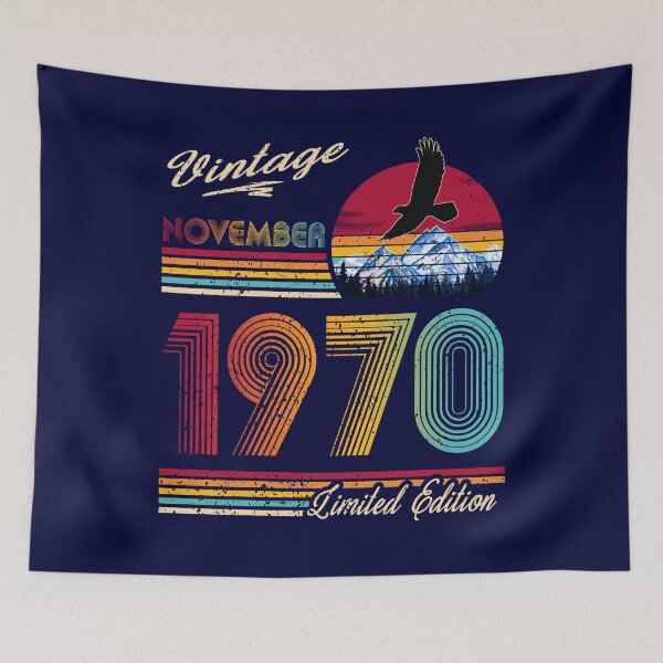 Item preview, Vintage November 1970 Birthday  designed and sold by GreenSplash.