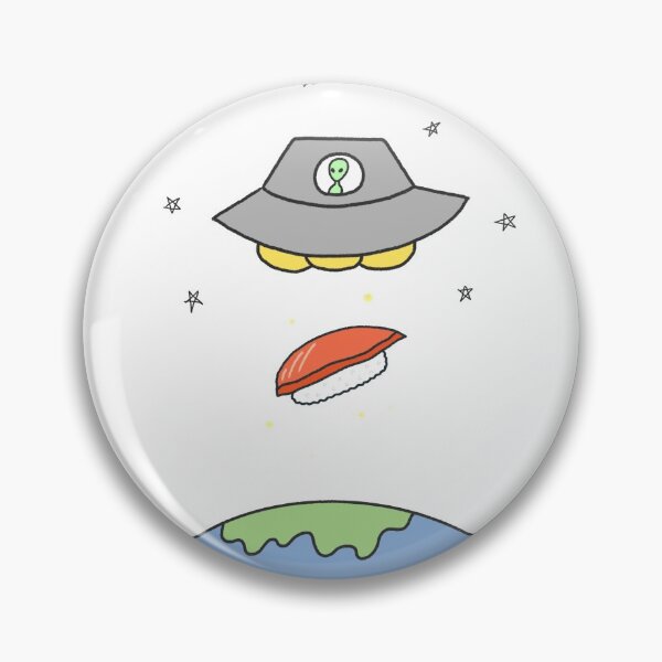 Artikelvorschau, Alien und Sushi Nettes lustiges Meme entworfen und verkauft von Marinaaa010.