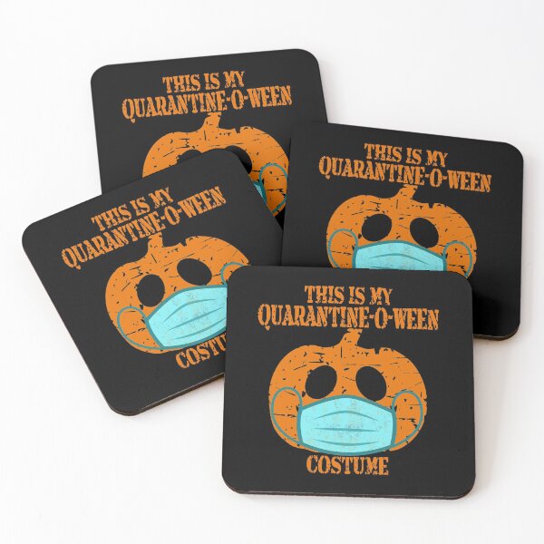 Item preview, This Is My Quarantine-O-Ween Costume Retro Halloween Pumpkin designed and sold by Qudkin.