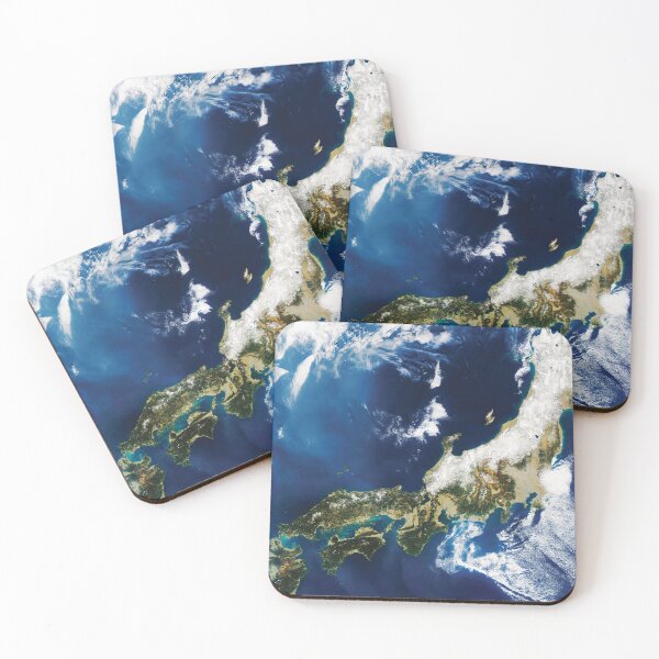 Item preview, Aerial Satellite View of Japan from Above designed and sold by CrystalCrush.