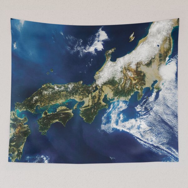 Item preview, Aerial Satellite View of Japan from Above designed and sold by CrystalCrush.