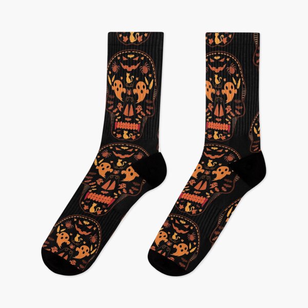 Item preview, Cat Halloween Party Skull Pattern designed and sold by Rohjan.