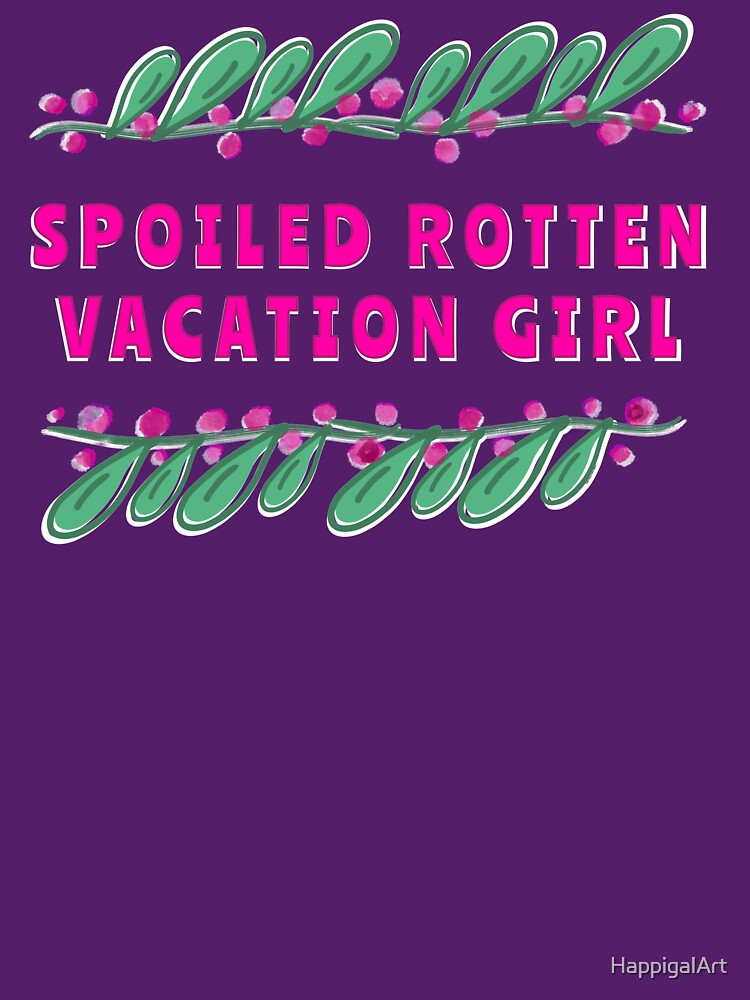 Thumbnail 7 of 7, Classic T-Shirt, Spoiled Rotten Vacation Girl designed and sold by HappigalArt.