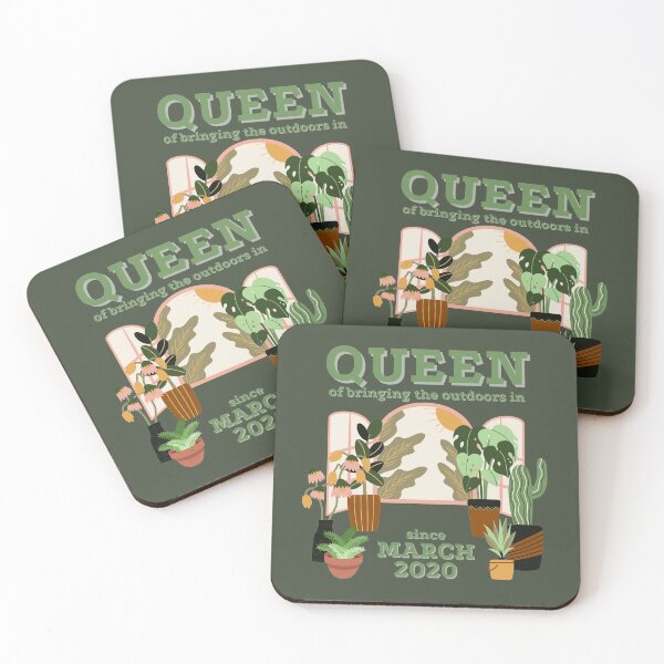 Item preview, Queen of Bringing the Outdoors In Since March 2020 - Quarantine Lockdown Plant Parent designed and sold by gimmesometees.
