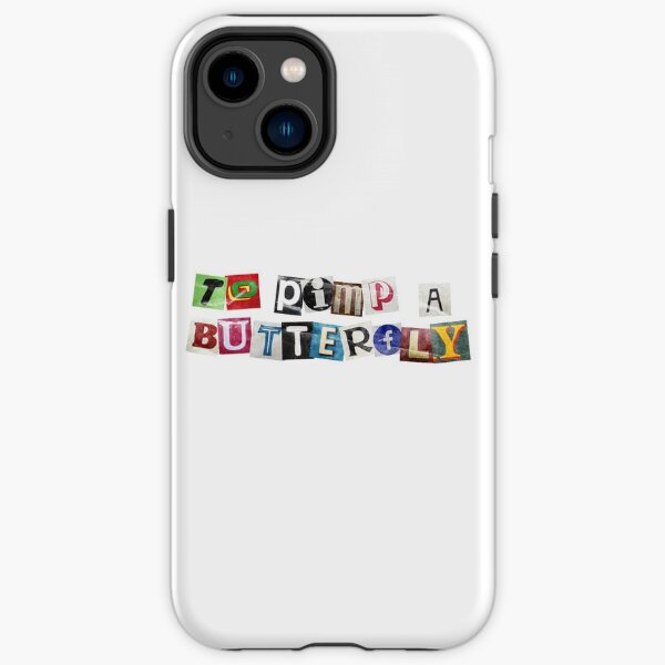 Para proxeneta una nota de rescate de mariposa Funda resistente para iPhone