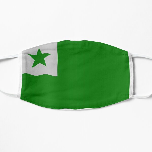 Esperanto flag Flat Mask