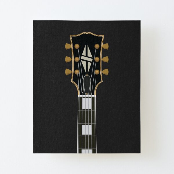 LP Custom Guitar Canvas Mounted Print