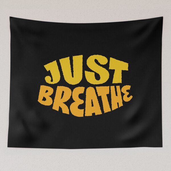 Item preview, Just Breathe but Safely designed and sold by ThePrintCrafty.