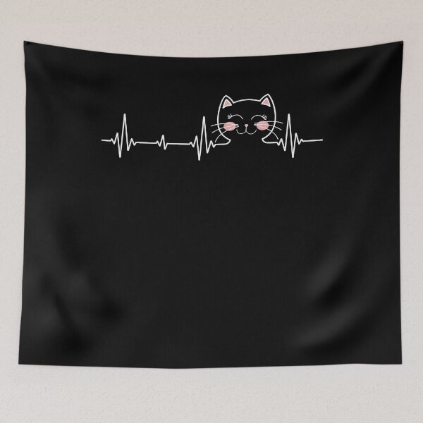Item preview, Cat Heartbeat Kitten Lover Owner Gift designed and sold by shirti.