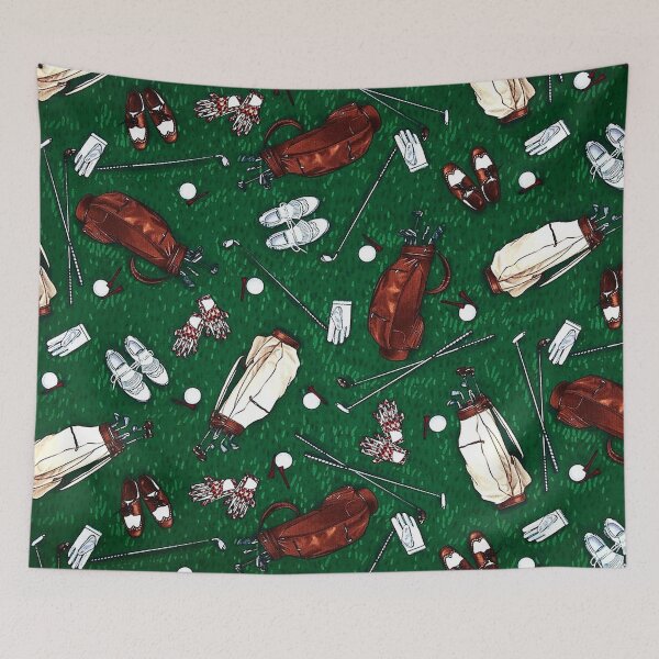 Item preview, Tee Time Golf Lovers Pattern designed and sold by HavenDesign.