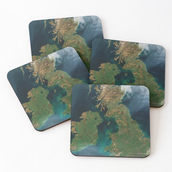 Item preview, Aerial Satellite View of United Kingdom and Ireland from Above designed and sold by CrystalCrush.