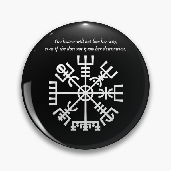 Item preview, Vegvisir - Mystical Viking Symbol of Guidance & Protection, white (she/her) designed and sold by Orkneyology.