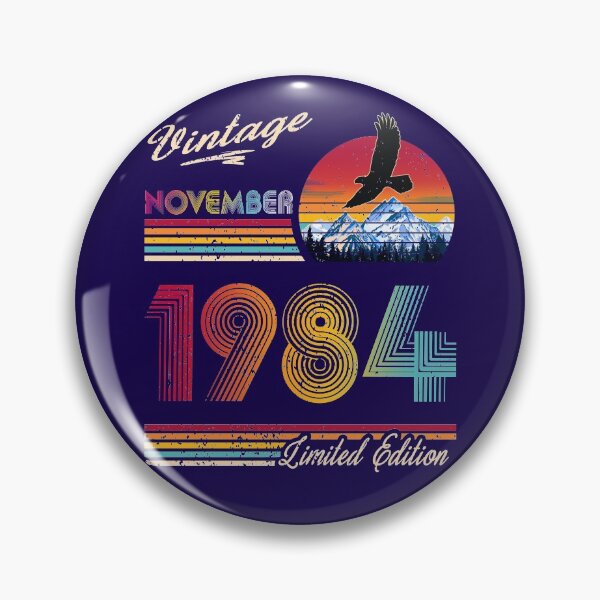 Item preview, November 1984 Birthday designed and sold by GreenSplash.