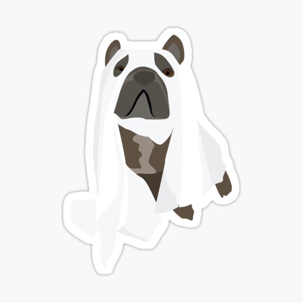 French Bulldog ghost Sticker