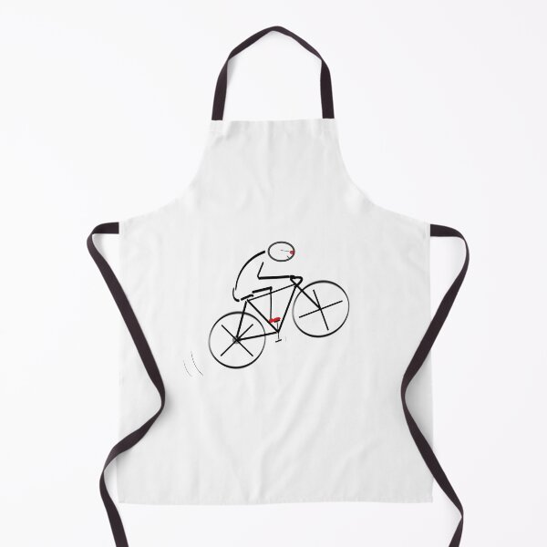 Item preview, Stylized Bicyclist - black design - for Cyclists designed and sold by Mindful-Designs.