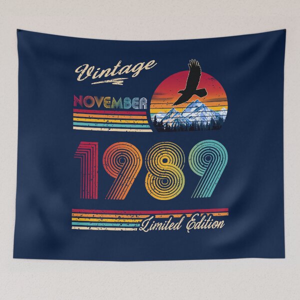 Item preview, November 1989 Birthday designed and sold by GreenSplash.