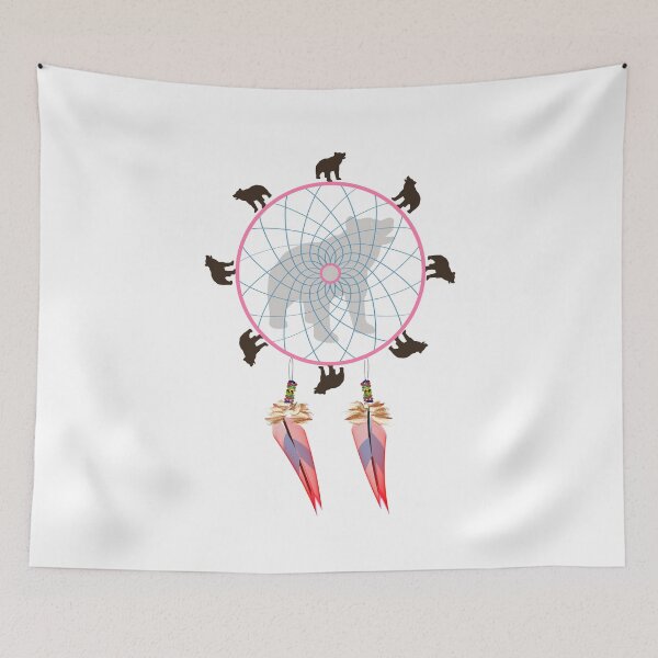 Item preview, Bear Dream Catcher designed and sold by Mindful-Designs.